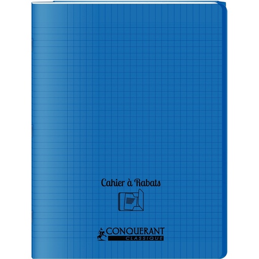 Cahier 24 x 32 plastique à rabats SEYES 96p