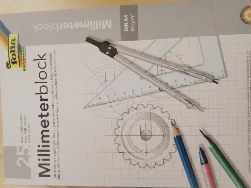 [P0089] Carnet A4 papier millimétré (25x) 