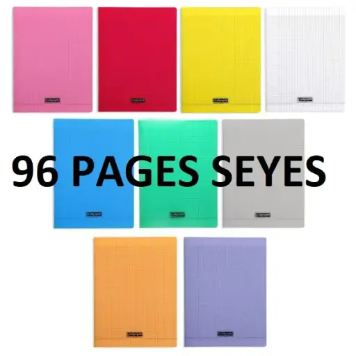 Cahier 24 x 32 plastique SEYES 96p