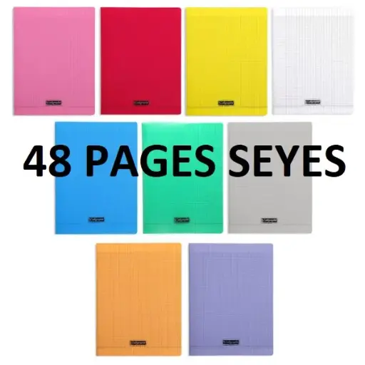 Cahier 24 x 32 plastique SEYES 48p