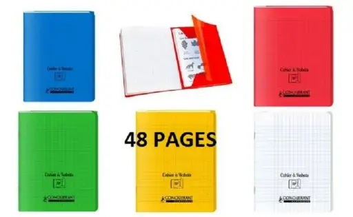 Cahier 24 x 32 plastique à rabats SEYES 48p